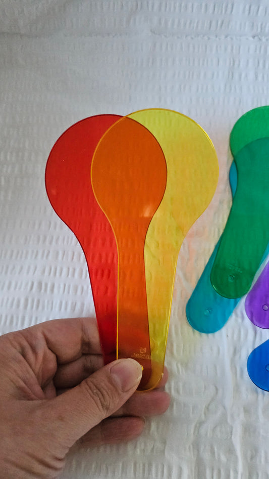 Colour Rainbow Paddles
