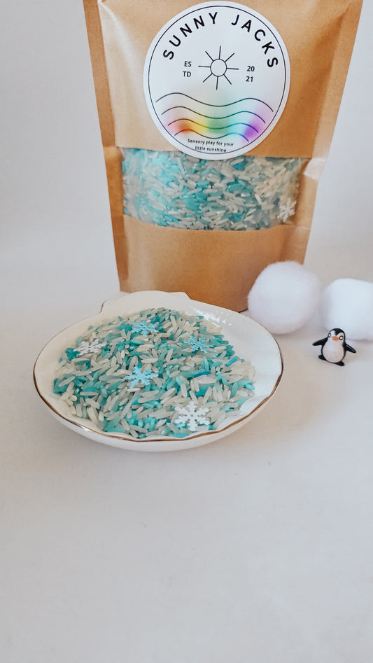 Winter Sensory Rice
