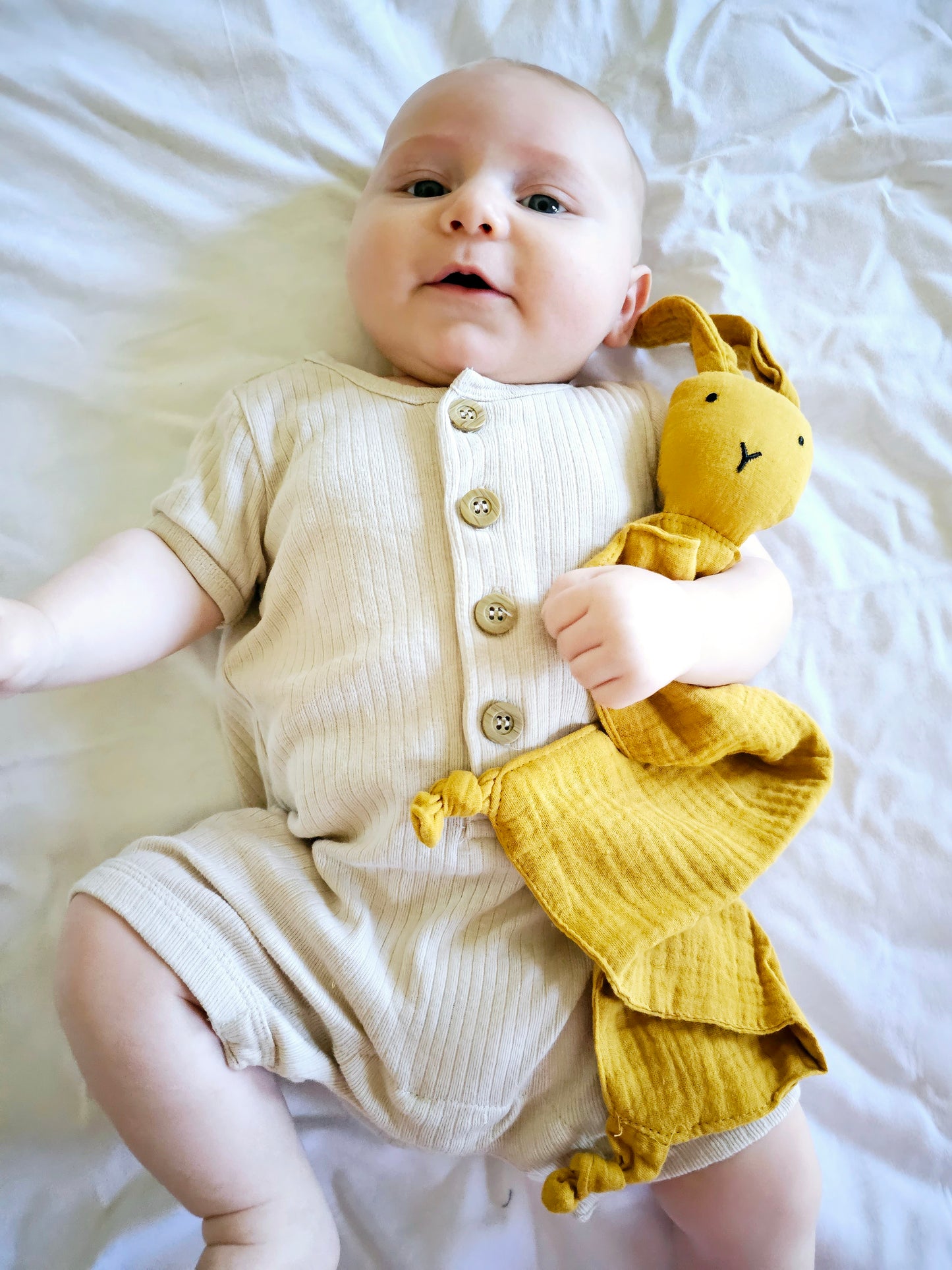 Bel the Bunny Comforter Security Blanket, Dummy Holder