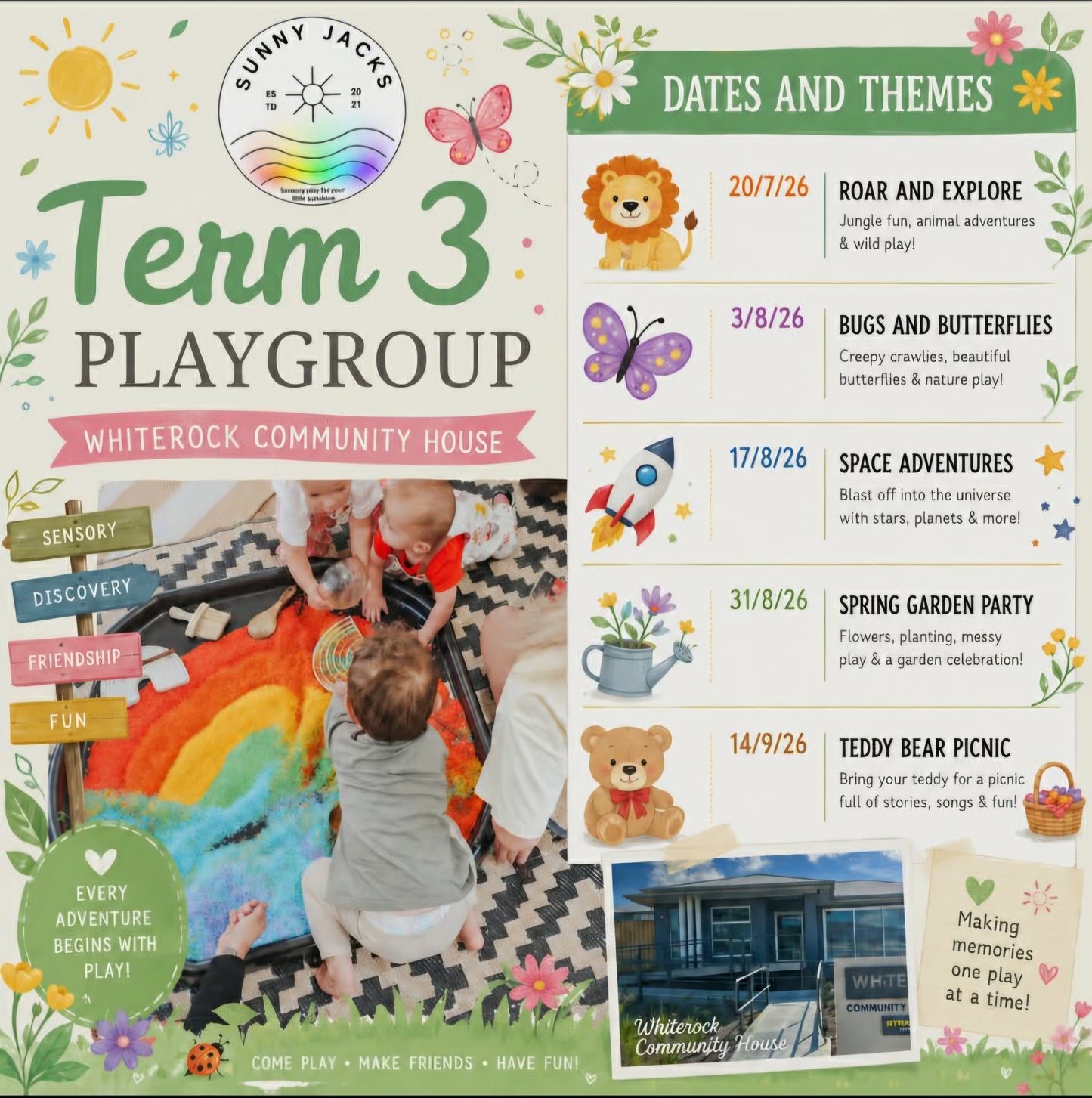 Term 3 Pass - Sensory Playgroup WHITEROCK