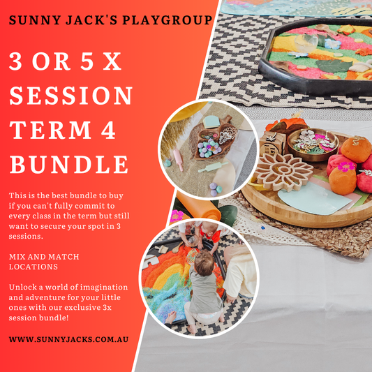 3 or 5 x Session Bundle - Term 4 Sensory Playgroup