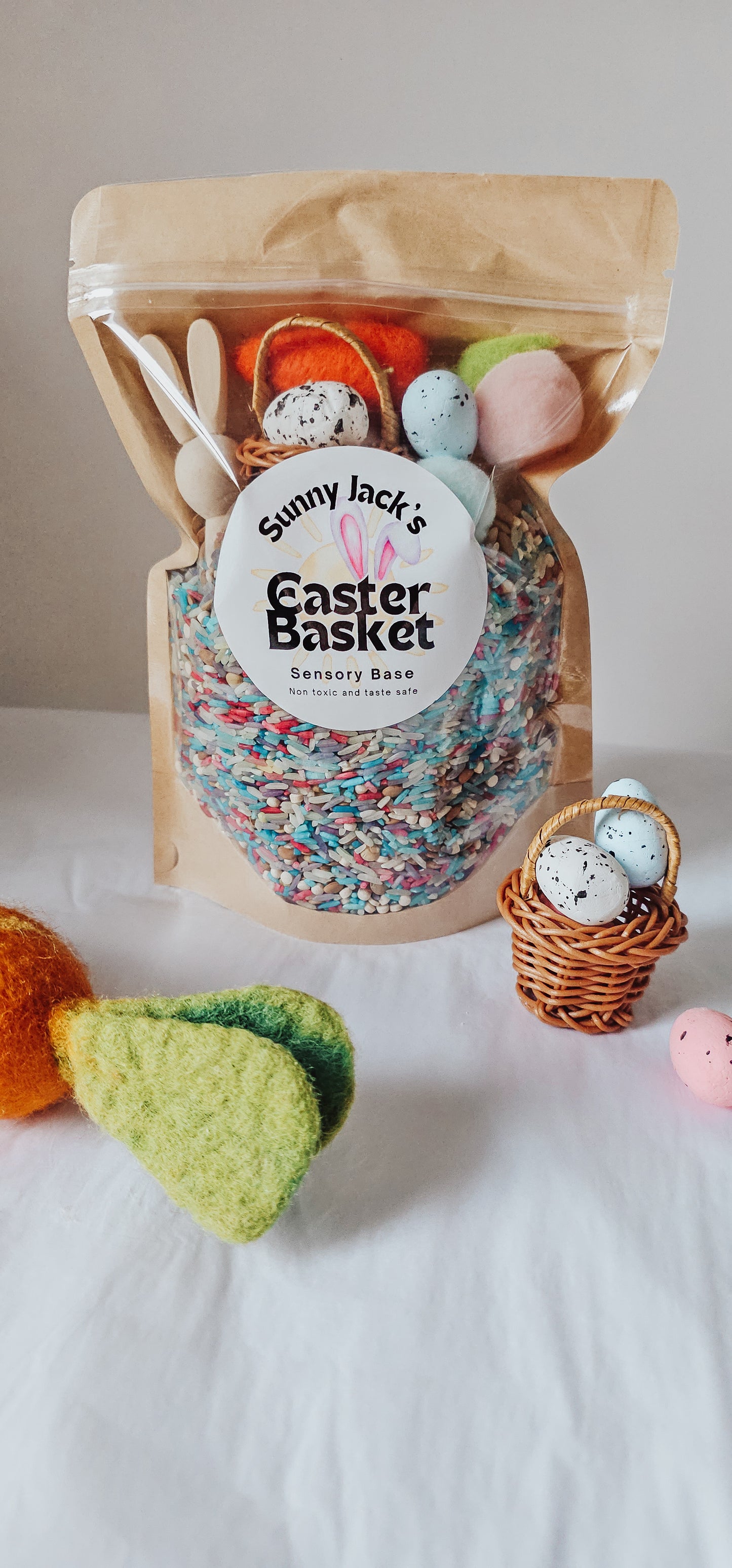 Easter Basket Pour and Play Sensory Base