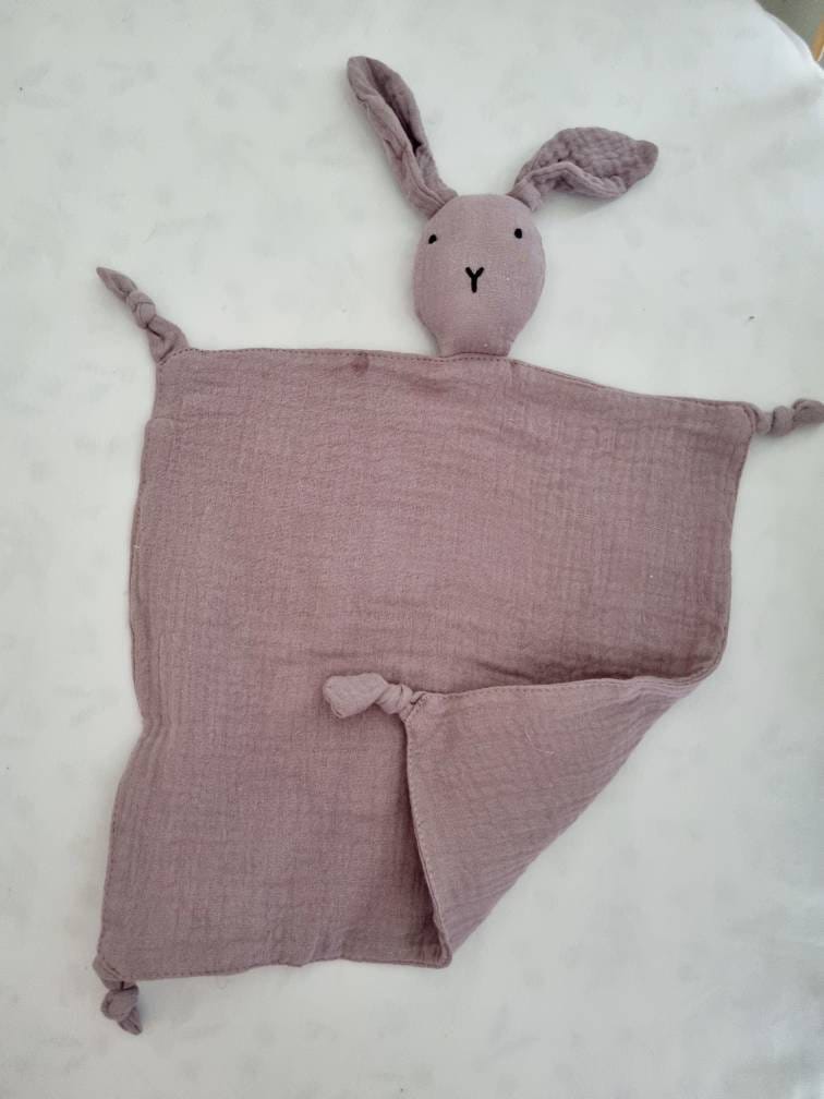 Bel the Bunny Comforter Security Blanket, Dummy Holder