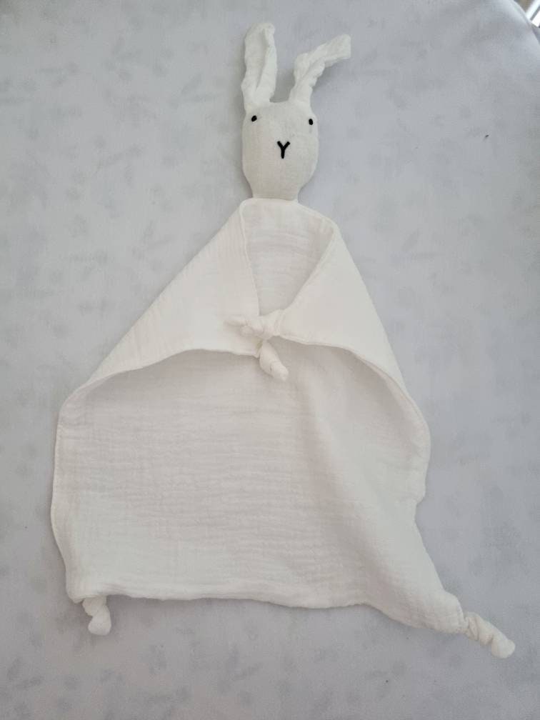 Bel the Bunny Comforter Security Blanket, Dummy Holder
