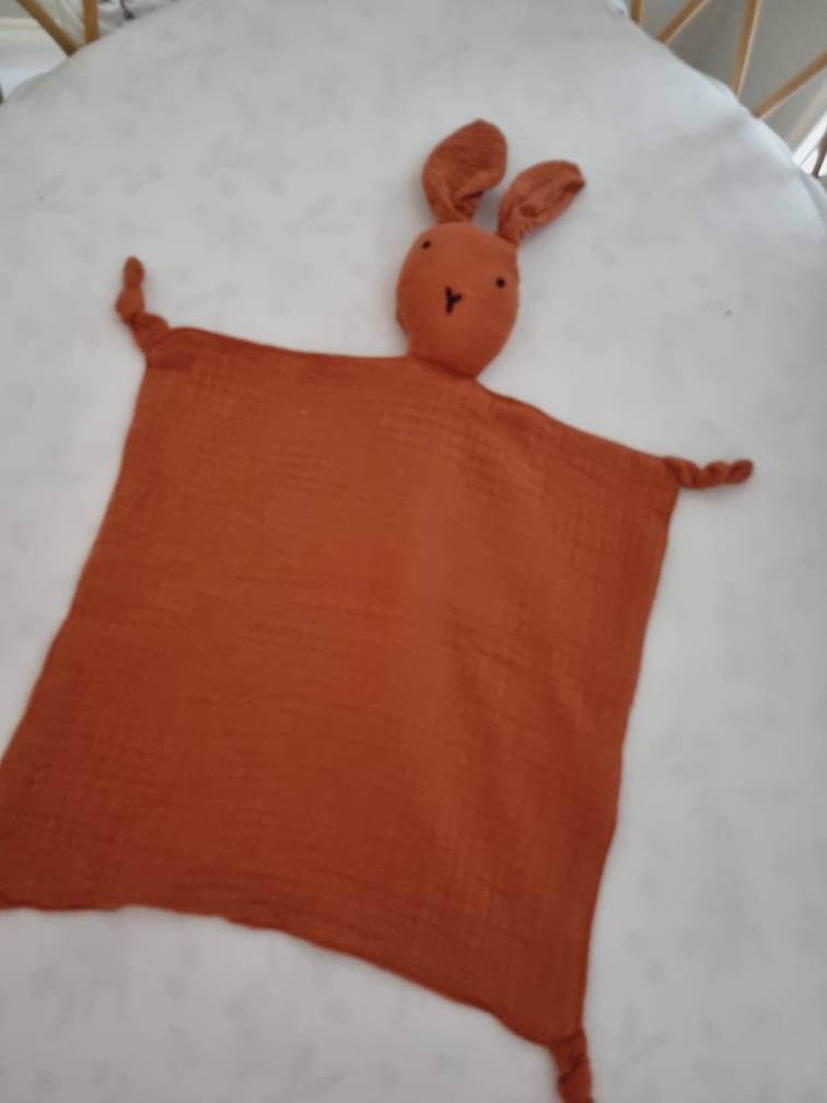 Bel the Bunny Comforter Security Blanket, Dummy Holder